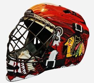 Chicago Blackhawks Unsigned Franklin Sports Full-Size Goalie Mask